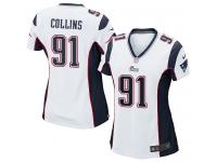 New England Patriots Jamie Collins Women's Road Jersey - White Nike NFL #91 Game