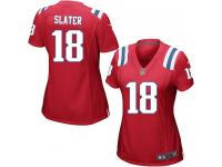 New England Patriots Matthew Slater Women's Alternate Jersey - Red Nike NFL #18 Game