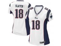 New England Patriots Matthew Slater Women's Road Jersey - White Nike NFL #18 Game