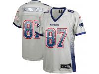 New England Patriots Rob Gronkowski Women's Jersey - Grey Drift Fashion Nike NFL #87 Game