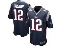 New England Patriots Tom Brady Youth Home Jersey - Navy Blue Nike NFL #12 Game