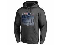 NFL Men's New England Patriots Pro Line by Fanatics Branded Charcoal Super Bowl LI Champions Trophy Collection Locker Room Pullover Hoodie