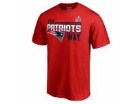 NFL Men's New England Patriots Pro Line by Fanatics Branded Red Super Bowl LI Champions Local Way T-Shirt