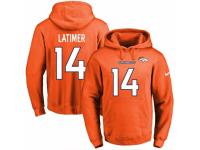 NFL Men's Nike Denver Broncos #14 Cody Latimer Orange Name & Number Pullover Hoodie