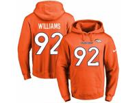 NFL Men's Nike Denver Broncos #92 Sylvester Williams Orange Name & Number Pullover Hoodie