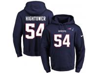 NFL Men's Nike New England Patriots #54 Dont'a Hightower Navy Blue Name & Number Pullover Hoodie