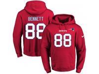 NFL Men's Nike New England Patriots #88 Martellus Bennett Navy Blue Name & Number Pullover Hoodie