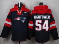 NFL New England Patriots (LB) #54 Dont'a Hightower Men Navy Blue Pullover Hoodie