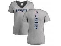 Nike Adam Butler Ash Backer V-Neck Women's - NFL New England Patriots #70 T-Shirt