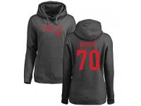 Nike Adam Butler Ash One Color Women's - NFL New England Patriots #70 Pullover Hoodie