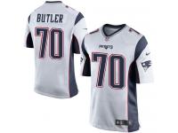 Nike Adam Butler Game White Road Youth Jersey - NFL New England Patriots #70