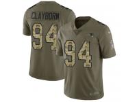 Nike Adrian Clayborn Limited Olive Camo Youth Jersey - NFL New England Patriots #94 2017 Salute to Service