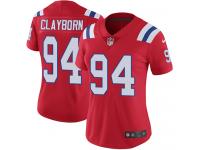 Nike Adrian Clayborn Limited Red Alternate Women's Jersey - NFL New England Patriots #94 Vapor Untouchable