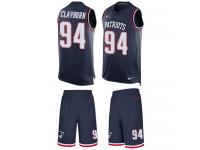 Nike Adrian Clayborn Navy Blue Men's Jer44sey - NFL New England Patriots #94 Tank Top Suit