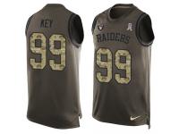 Nike Arden Key Green Men's Jersey - NFL Oakland Raiders #99 Salute to Service Tank Top