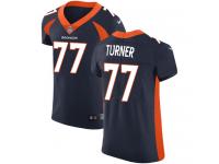 Nike Billy Turner Elite Navy Blue Alternate Men's Jersey - NFL Denver Broncos #77 Vapor Untouchable