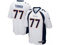 Nike Billy Turner Game White Road Men's Jersey - NFL Denver Broncos #77