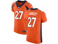 Nike Brendan Langley Elite Orange Home Men's Jersey - NFL Denver Broncos #27 Vapor Untouchable