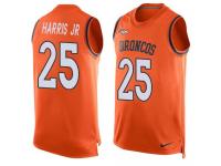 Nike Broncos #25 Chris Harris Jr Orange Team Color Men Stitched NFL Tank Top