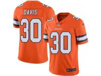 Nike Broncos #30 Terrell Davis Orange Men Stitched NFL Limited Rush Jersey