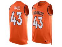 Nike Broncos #43 T.J. Ward Orange Team Color Men Stitched NFL Tank Top