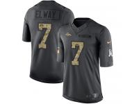 Nike Broncos #7 John Elway Black Youth Stitched NFL Limited 2016 Salute to Service Jersey