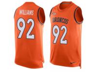 Nike Broncos #92 Sylvester Williams Orange Team Color Men Stitched NFL Tank Top