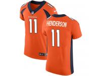 Nike Carlos Henderson Elite Orange Home Men's Jersey - NFL Denver Broncos #11 Vapor Untouchable