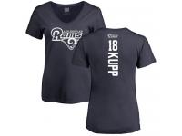 Nike Cooper Kupp Navy Blue Backer Women's - NFL Los Angeles Rams #18 T-Shirt