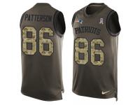 Nike Cordarrelle Patterson Green Men's Jer44sey - NFL New England Patriots #86 Salute to Service Tank Top