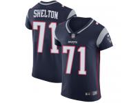 Nike Danny Shelton Elite Navy Blue Home Men's Jersey - NFL New England Patriots #71 Vapor Untouchable