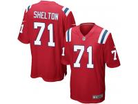 Nike Danny Shelton Game Red Alternate Men's Jersey - NFL New England Patriots #71