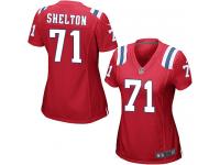 Nike Danny Shelton Game Red Alternate Women's Jersey - NFL New England Patriots #71