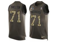 Nike Danny Shelton Green Men's Jer44sey - NFL New England Patriots #71 Salute to Service Tank Top