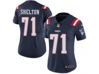 Nike Danny Shelton Limited Navy Blue Women's Jersey - NFL New England Patriots #71 Rush Vapor Untouchable