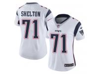 Nike Danny Shelton Limited White Road Women's Jersey - NFL New England Patriots #71 Vapor Untouchable