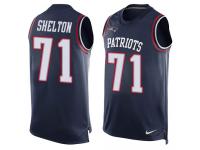 Nike Danny Shelton Navy Blue Men's Jer44sey - NFL New England Patriots #71 Player Name & Number Tank Top