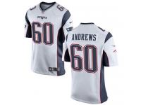 Nike David Andrews Game White Road Youth Jersey - NFL New England Patriots #60