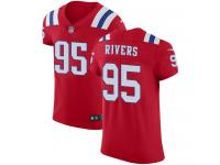 Nike Derek Rivers Elite Red Alternate Men's Jersey - NFL New England Patriots #95 Vapor Untouchable