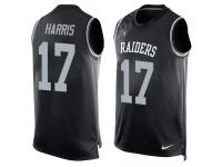 Nike Dwayne Harris Black Men's Jersey - NFL Oakland Raiders #17 Player Name & Number Tank Top