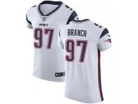 Nike Elite Alan Branch White Men's Jersey - New England Patriots #97 NFL Vapor Untouchable Road