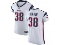 Nike Elite Brandon Bolden White Men's Jersey - New England Patriots #38 NFL Vapor Untouchable Road