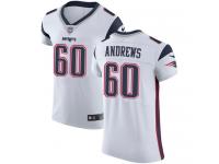 Nike Elite David Andrews White Men's Jersey - New England Patriots #60 NFL Vapor Untouchable Road