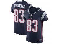 Nike Elite Lavelle Hawkins Navy Blue Men's Jersey - New England Patriots #83 NFL Vapor Untouchable Home