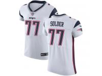 Nike Elite Nate Solder White Men's Jersey - New England Patriots #77 NFL Vapor Untouchable Road