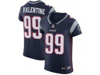 Nike Elite Vincent Valentine Navy Blue Men's Jersey - New England Patriots #99 NFL Vapor Untouchable Home