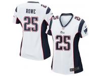 Nike Eric Rowe Game White Road Women's Jersey - NFL New England Patriots #25