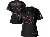 Nike James White Game Black Women's Jersey - NFL New England Patriots #28 Fashion