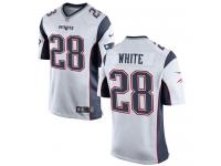 Nike James White Game White Road Youth Jersey - NFL New England Patriots #28