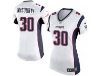 Nike Jason McCourty Game White Road Women's Jersey - NFL New England Patriots #30